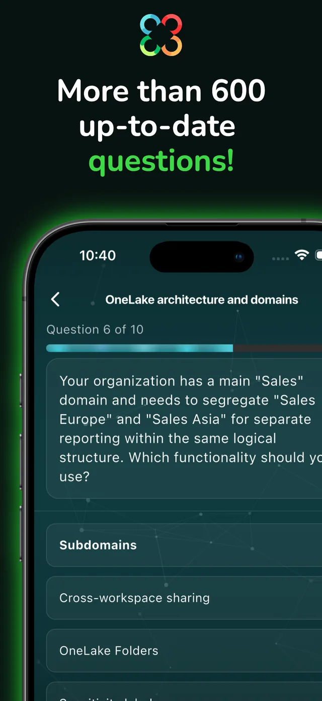 DP-600 screenshot